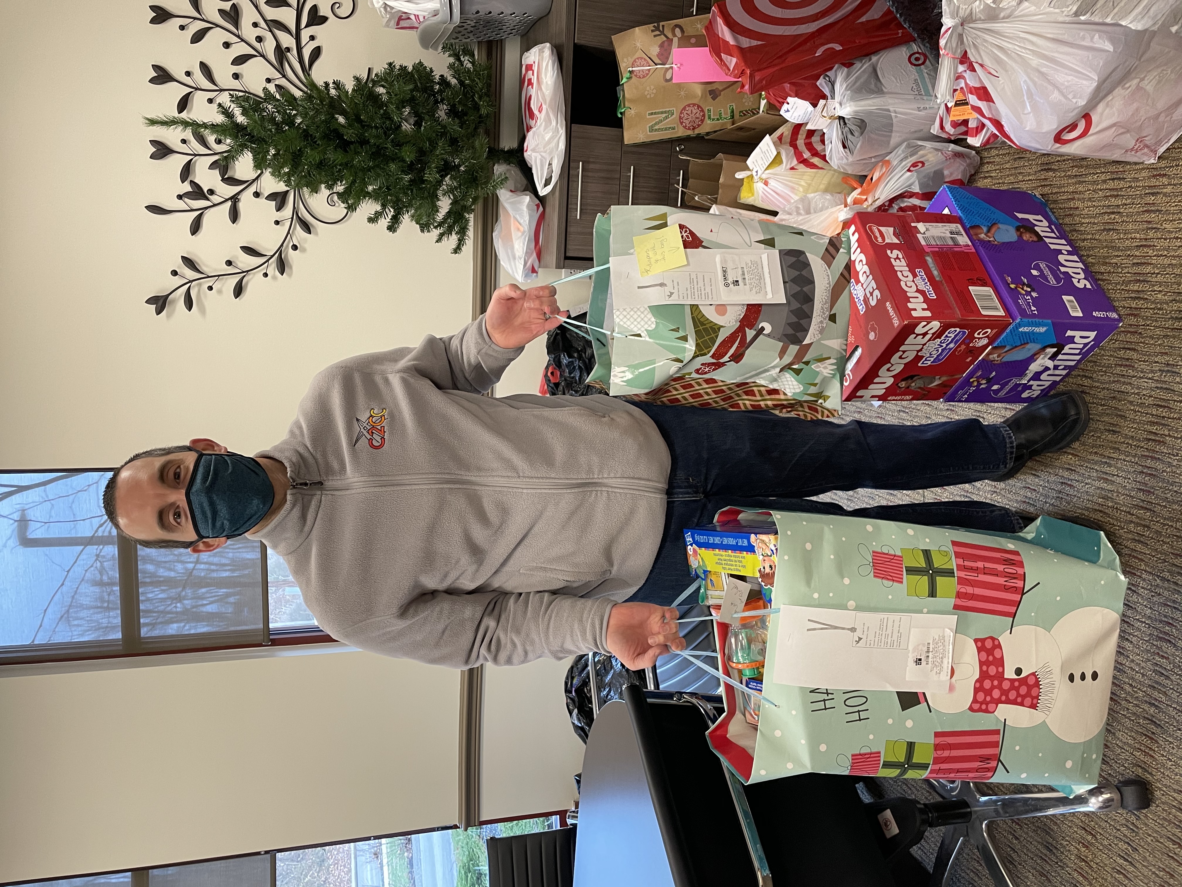 Jason Vallozzi, owner of Campus and Career Crossroads, is a fabulous community partner that participated in our Angel Tree Project 